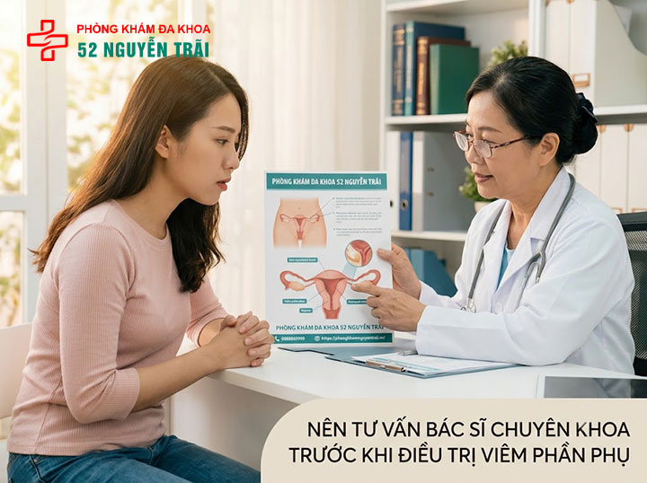 Viêm Phần Phụ Nên Ăn Gì, Kiêng Gì? Hướng Dẫn Chi Tiết 6 Nên tư vấn bác sĩ trước khi áp dụng bất kỳ phương pháp nào chữa viêm phần phụ