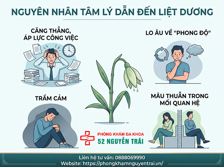 Nguyên Nhân Liệt Dương Ở Nam Giới – Thực Thể Đến Tâm Lý 2 Nguyên nhân tâm lý dẫn đến liệt dương