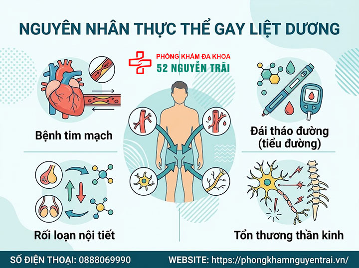 Nguyên Nhân Liệt Dương Ở Nam Giới – Thực Thể Đến Tâm Lý 1 Nguyên nhân thực thể gây liệt dương