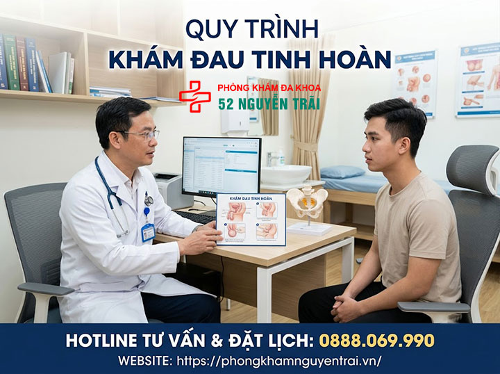 Đau Tinh Hoàn Khám Ở Đâu? Khoa Nào Uy Tín Nhất? 2 Quy trình khám đau tinh hoàn diễn ra như thế nào?