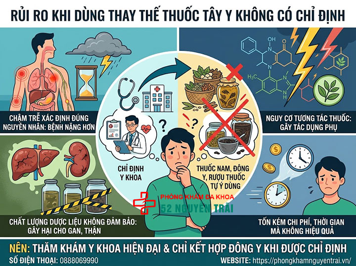 Chữa xuất tinh sớm bằng thuốc nam, đông y có hiệu quả không? 5 Rủi ro xuất tinh sớm khi dùng thay thế thuốc Tây y không có chỉ định