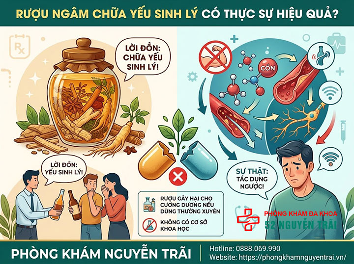 Vì Sao Giới Trẻ Dễ Yếu Sinh Lý? Thói Quen Cần Tránh 10 Rượu ngâm chữa yếu sinh lý có thực sự hiệu quả?