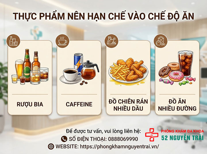 Xuất tinh sớm nên ăn gì, kiêng gì? Chế độ dinh dưỡng hỗ trợ 3 Thực phẩm nên hạn chế khi bị xuất tinh sớm