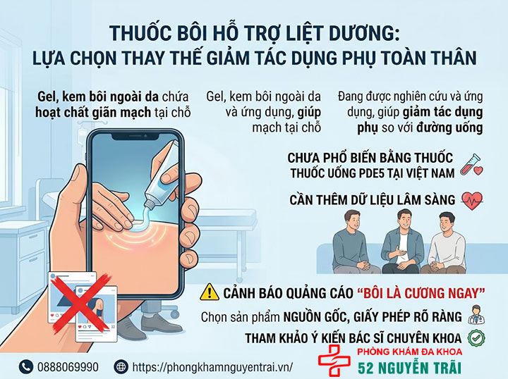Thuốc Chữa Liệt Dương – Tổng Hợp Tây Y, Nam Y, Đông Y 3 Thuốc bôi hỗ trợ liệt dương