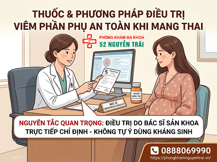 Viêm Phần Phụ Khi Mang Thai Và Sau Sinh: Cần Biết Gì? 5 Thuốc và phương pháp điều trị viêm phần phụ khi mang thai an toàn cho mẹ bầu