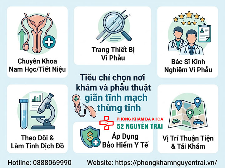 Mổ Giãn Tĩnh Mạch Thừng Tinh Ở Đâu Tốt Nhất 2026? 1 Tiêu chí chọn nơi khám và phẫu thuật giãn tĩnh mạch thừng tinh