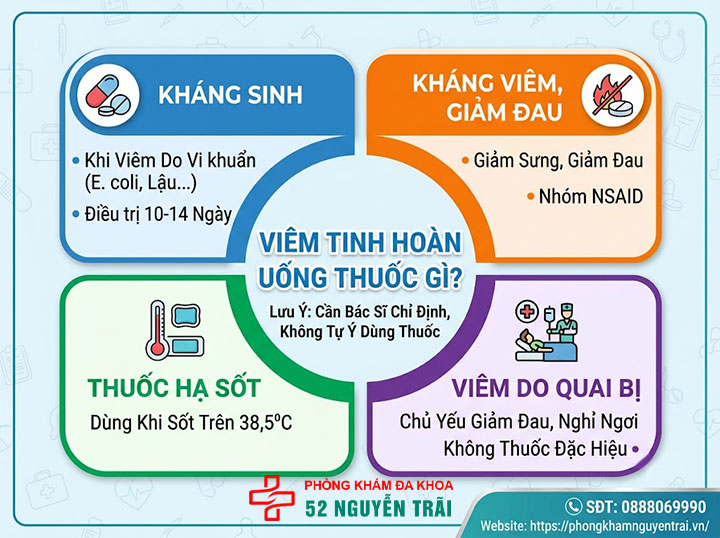 Dấu Hiệu, Triệu Chứng Viêm Tinh Hoàn Cần Biết Sớm 6 Viêm Tinh Hoàn Uống Thuốc Gì?