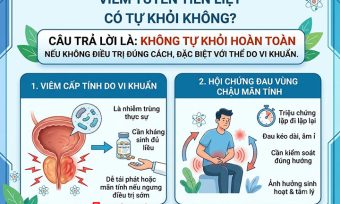 Viêm tuyến tiền liệt có tự khỏi không? Biến chứng cần biết
