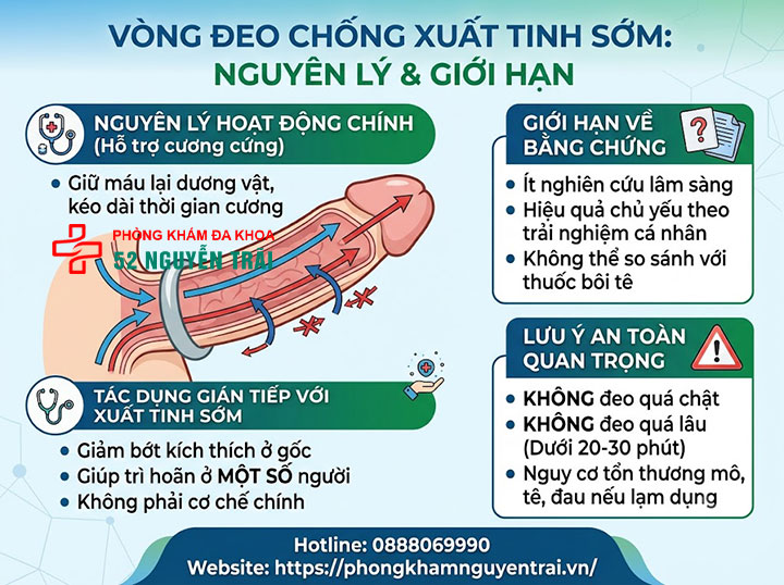 Gel , vòng đeo, chai xịt chống xuất tinh sớm: Loại nào tốt? 4 Vòng đeo chống xuất tinh sớm: Nguyên lý và giới hạn