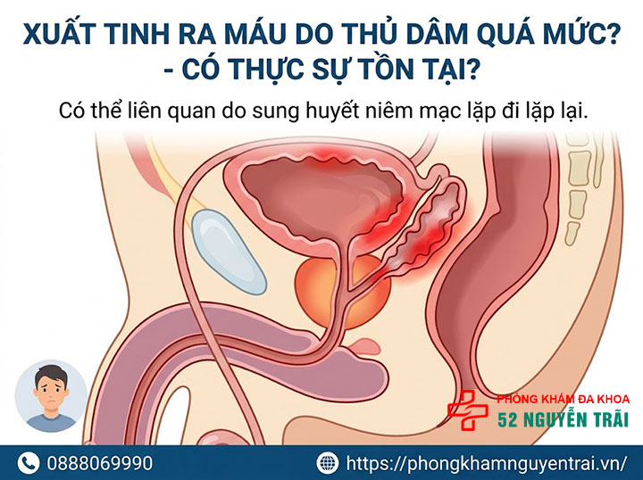 Nguyên Nhân Xuất Tinh Ra Máu Và Mức Độ Nguy Hiểm 3 Xuất tinh ra máu do thủ dâm quá mức có thực sự tồn tại?