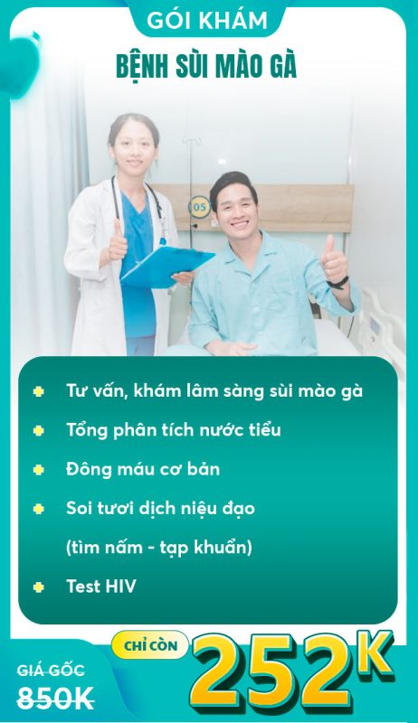 Ưu đãi tháng 8- 2026 Sức khỏe vững vàng – Đón ngàn ưu đãi 10 bệnh sùi mào gà 252k