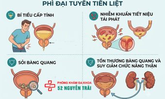 Phì đại tuyến tiền liệt có nguy hiểm không? Biến chứng cần biết