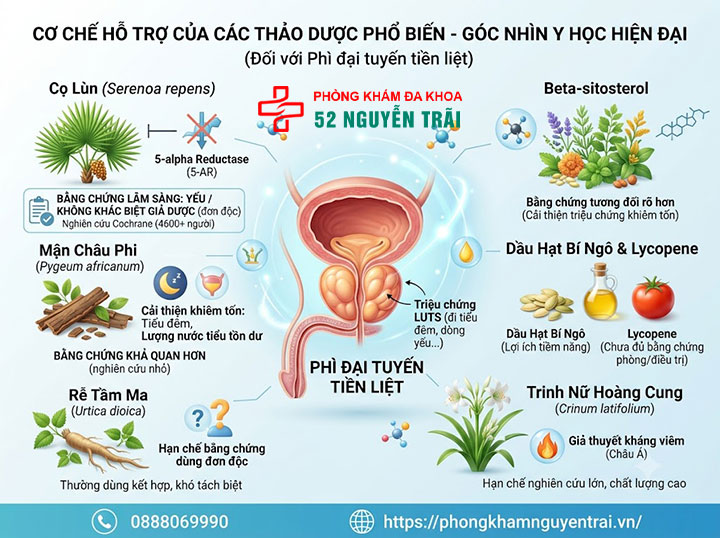 Bài thuốc dân gian, thảo dược chữa phì đại tiền liệt tuyến 1 thảo dược chữa phì đại tiền liệt tuyến