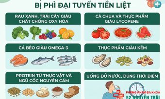 Thực phẩm nên bổ sung khi bị phì đại tuyến tiền liệt