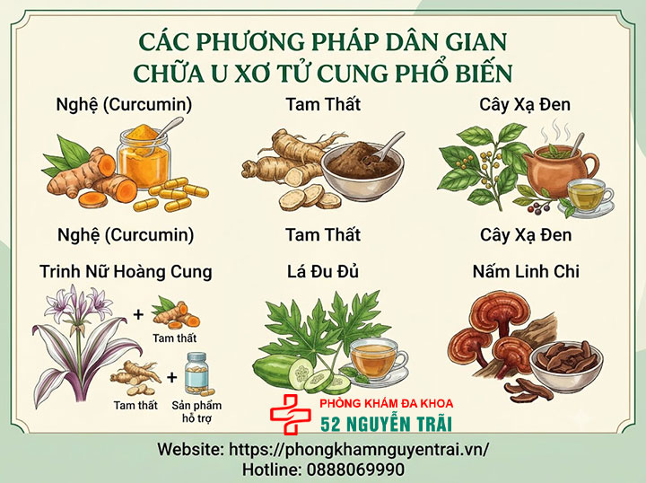 Chữa U Xơ Tử Cung Bằng Thuốc Nam, Đông Y: Hiệu Quả? 1 Các phương pháp dân gian chữa u xở tử cung phổ biến