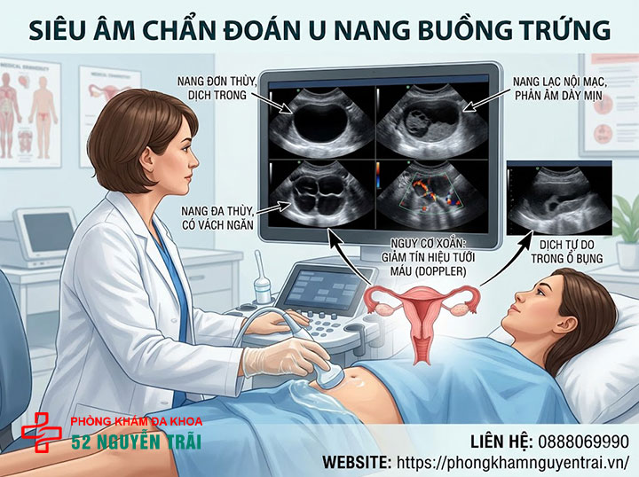 Dấu hiệu u nang buồng trứng và có nguy hiểm không? 7 Chẩn đoán qua siêu âm u nang buồng trứng