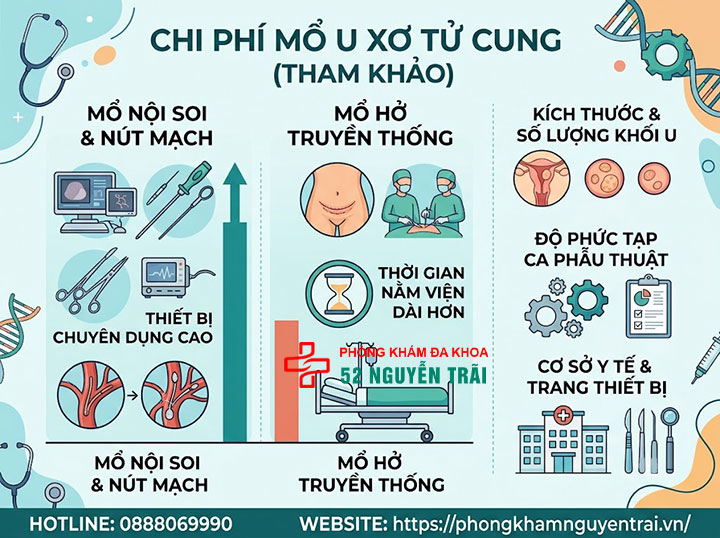 Mổ U Xơ Tử Cung: Các Phương Pháp Và Chi Phí 6 Chi phí mổ u xơ tử cung tham khảo
