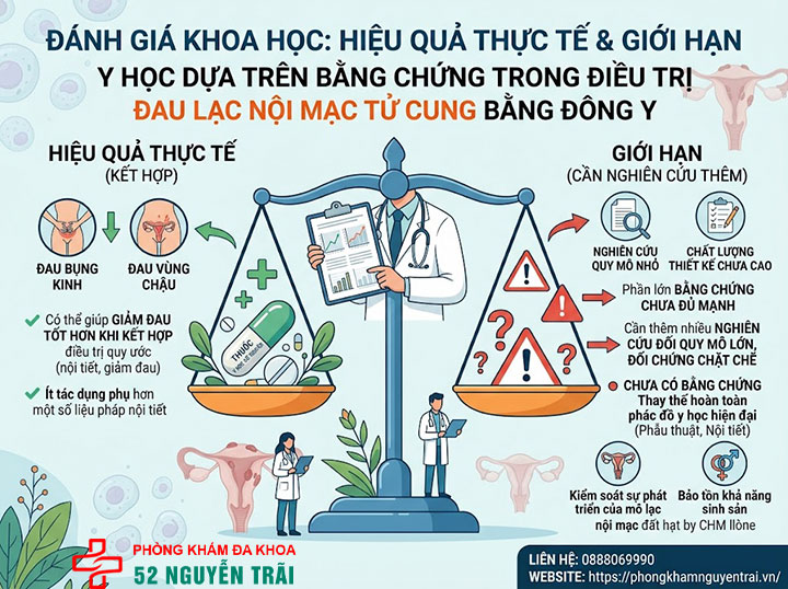 Chữa lạc nội mạc tử cung bằng đông y có hiệu quả không? 4 Điều trị lạc nội mạc tử cung bằng đông y hiệu quả thực tế và giới hạn