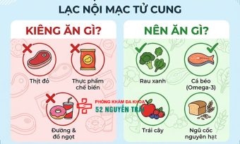 Lạc nội mạc tử cung kiêng ăn gì, nên ăn gì cho đúng?
