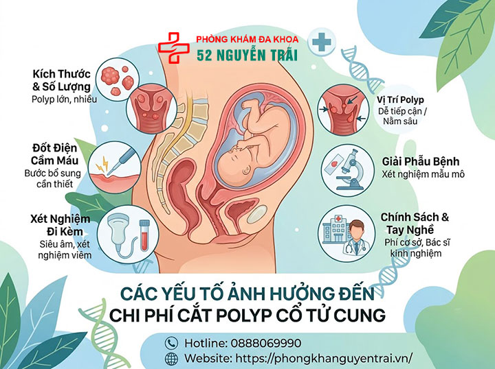 Chi Phí Cắt Polyp Cổ Tử Cung Hết Bao Nhiêu? 5 Những yếu tố ảnh hưởng đến chi phí cắt polyp cổ tử cung