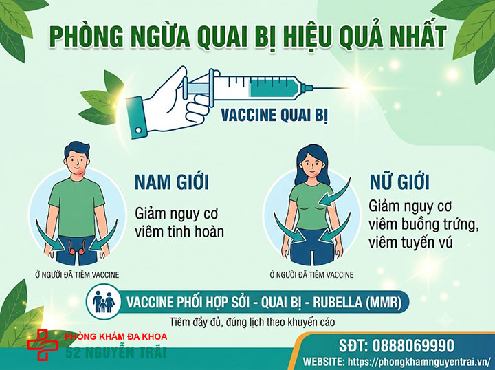 Viêm buồng trứng do quai bị: Triệu chứng và cách xử lý 5 Phòng ngừa bằng vaccine quai bị