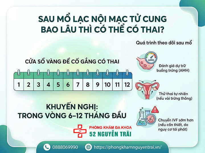 Lạc nội mạc tử cung có thai được không? Giải đáp chi tiết 8 Sau mổ lạc nội mạc tử cung bao lâu thì có thể có thai