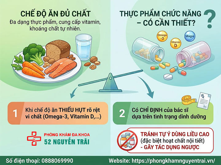 Lạc nội mạc tử cung kiêng ăn gì, nên ăn gì cho đúng? 6 Thực phẩm chức năng có thực sự cần thiết?