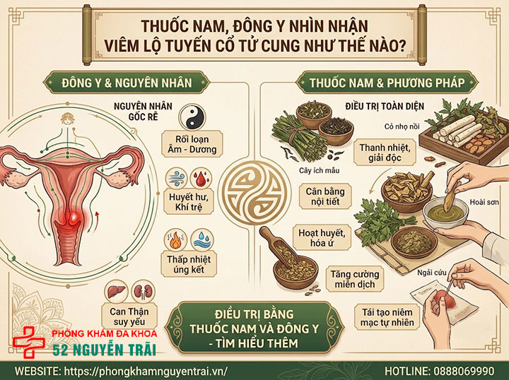 Mẹo chữa viêm lộ tuyến cổ tử cung bằng thuốc nam, đông y 2 Thuốc nam, đông y nhìn nhận viêm lộ tuyến cổ tử cung như thế nào?