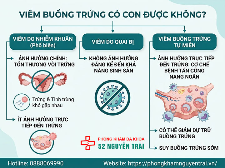 Viêm Buồng Trứng Có Nguy Hiểm Không? Giải Đáp Chi Tiết 3 Viêm buồng trứng có con được không? Ảnh hưởng đến trứng và khả năng thụ thai