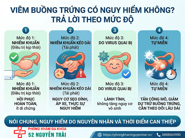 Viêm Buồng Trứng Có Nguy Hiểm Không? Giải Đáp Chi Tiết 1 Viêm buồng trứng có nguy hiểm không?